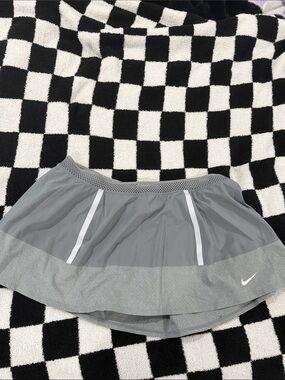 Nike Grey Athletic Skirt with White Accent